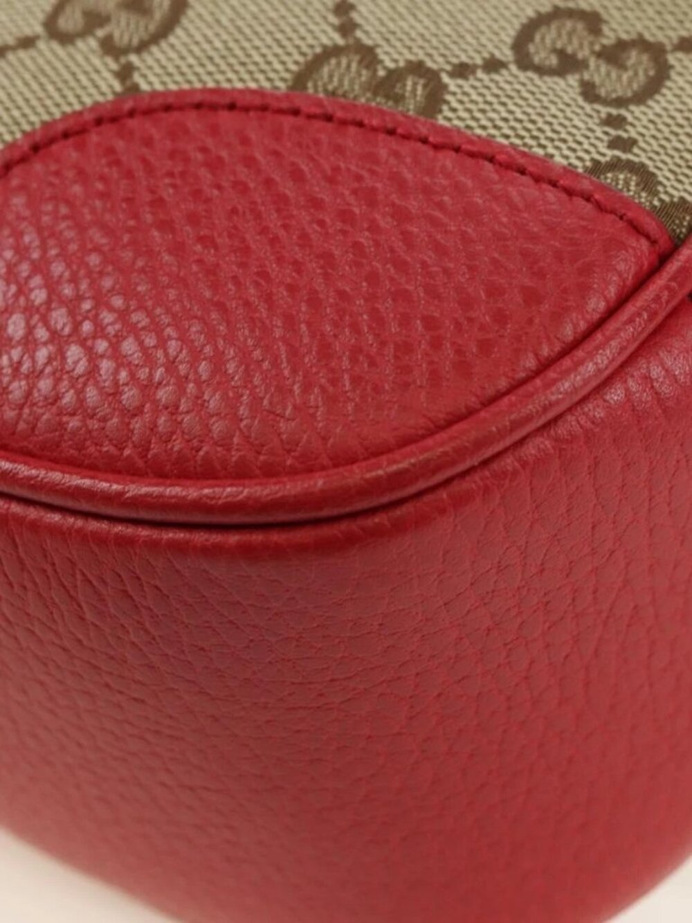 GUCCI GG Canvas Shoulder Bag Beige Gold 449413 Auth - Picture 8 of 13